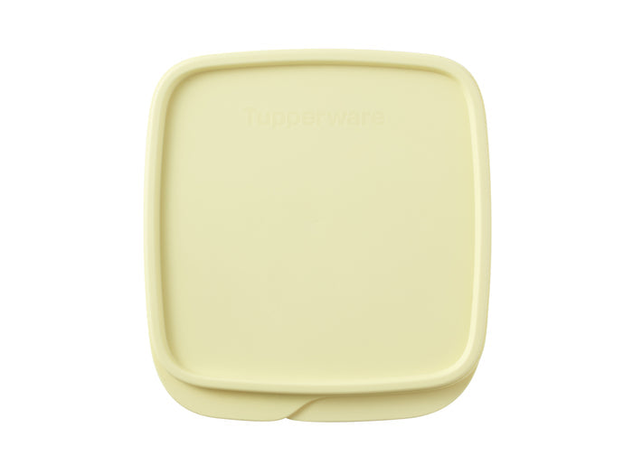 Tupperware Divided Square Lunch Box 550ml - Yellow