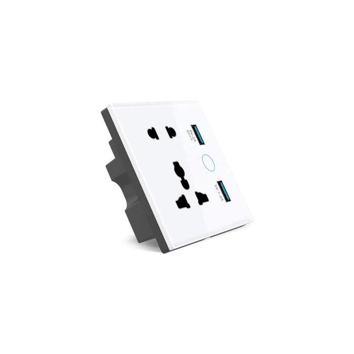 Universal Smart Socket with dual USB