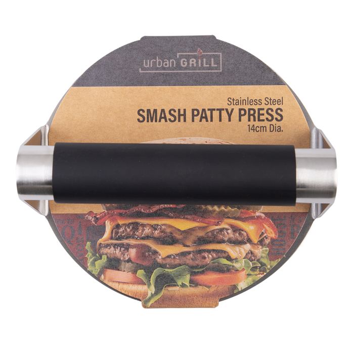Urban Grill Stainless Steel Smash Patty Press - 14cm