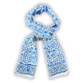 Vervaine Lightweight Floral Cotton Long Scarf — Blueveil - Sweet Us