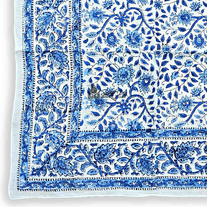 Vervaine Lightweight Floral Cotton Scarf — Blueveil - Sweet Us