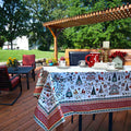 Village de Noël Spill-Resistant Tablecloth - Sweet Us