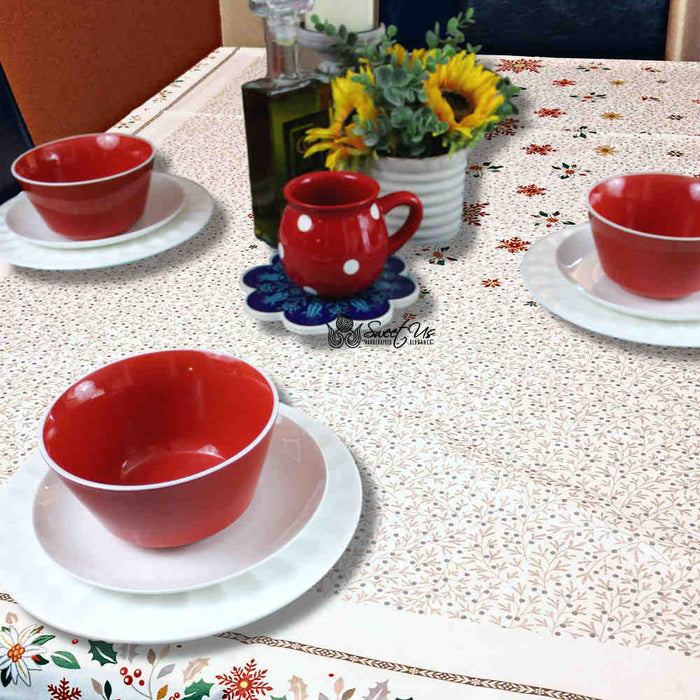 Village de Noël Spill-Resistant Tablecloth - Sweet Us