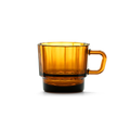 Made by recycled glass. Best product design from Golden Pin Design Award,glass cups,Glass Coffee Mugs with handles, glass cups with handle, Coffee Mugs, coffee mug for office, Good for dishwasher, amber,
