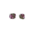 Watermelon Tourmaline Stud Earrings