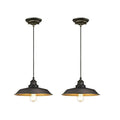 Westinghouse Lighting 12" Oil Rubbed Bronze Iron Hill Indoor Mini Pendants, - 2 Pack