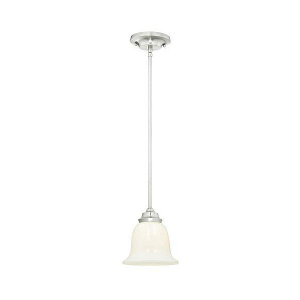 Westinghouse Lighting 6" Brushed Nickel Harwell One-Light Indoor Mini Pendant Light