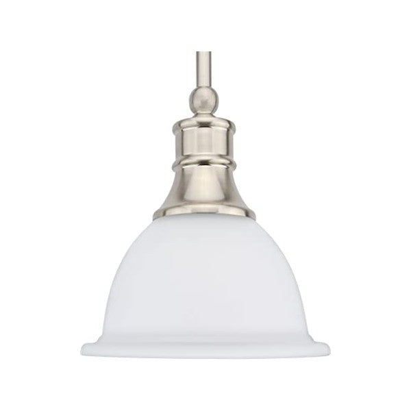 Westinghouse Lighting 6" Brushed Nickel Harwell One-Light Indoor Mini Pendant Light