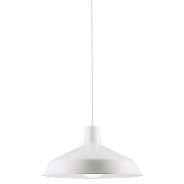 Westinghouse Lighting 8" White One-Light Indoor Pendant Light