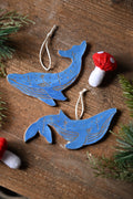 Whale ornament set