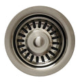 Whitehaus 3 1/2'' Brushed Nickel Waste Disposer Trim for Fireclay Sinks WH200 - Annie & Oak