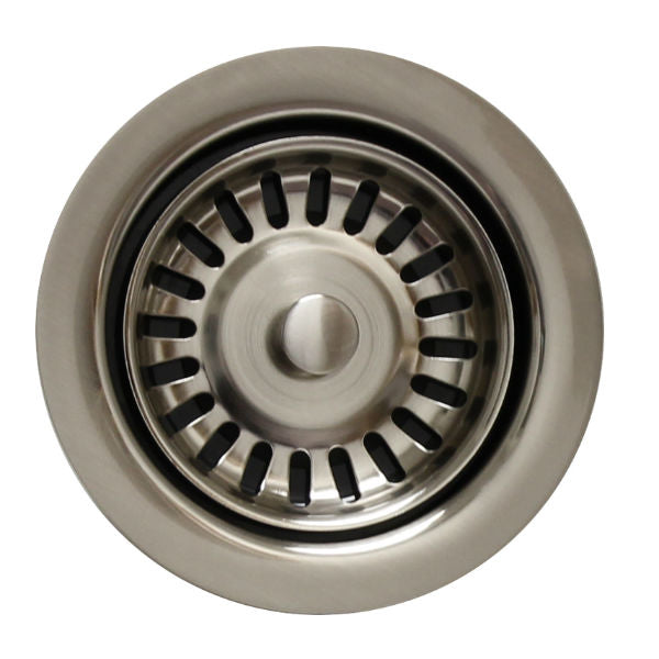 Whitehaus 3 1/2'' Brushed Nickel Waste Disposer Trim for Fireclay Sinks WH200 - Annie & Oak