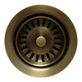 Whitehaus 3 ½” Antique Brass Waste Disposer Trim for Deep Fireclay Sinks WH202 - Annie & Oak