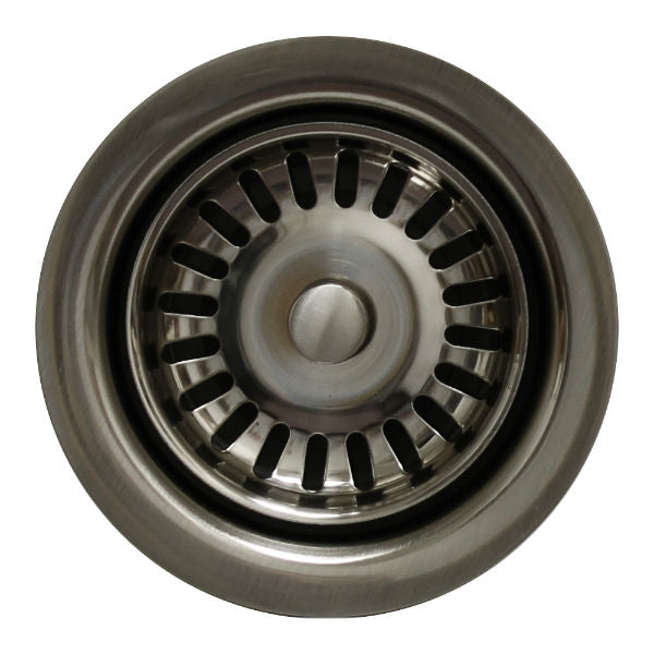 Whitehaus 3 ½” Brushed Nickel Waste Disposer Trim for Deep Fireclay Sinks WH202 - Annie & Oak