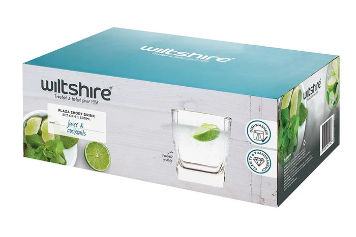 Wiltshire Plaza Short Drink Tumblers 300ml - Set of 6