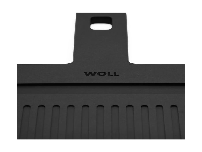 Woll Cut & Serve Board Handle With Ribs Black - 49x25x0.7cm